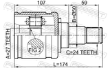 Febest 0111-GSV40LH Inner CV Joint Left 27X50X24