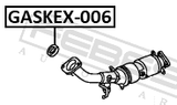 Febest GASKEX-006 Exhaust Pipe Seal