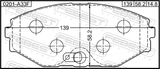 Febest 0201-A33F Pad Kit, Disc Brake, Front
