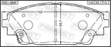 Febest 0501-BMF Pad Kit, Disc Brake, Front