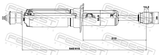 Febest 01658655F Front Shock Absorber