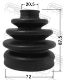 Febest 1217-ACC Boot Outer CV Joint Kit 72X87.5X20.5