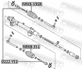 Febest 0222-Y51 Steering Tie Rod