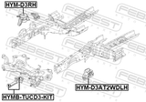Febest HYM-D3AT2WDLH Left Engine Mount (Hydro)