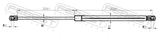 Febest 27117-002 Hood Gas Strut (With End Damping) L510/320N