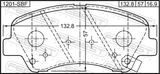 Febest 1201-SBF Pad Kit, Disc Brake, Front - Kit