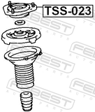 Febest TSS-023 Front Shock Absorber Mounting