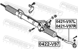 Febest 0421-V97R Steering Tie Rod End Right