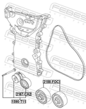 Febest 1590-T11 Belt Tensioner