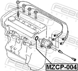 Febest MZCP-004 O-Ring, Ignition Distributor