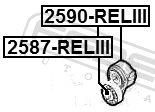 Febest 2587-RELIII Tension Pulley