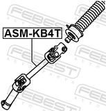 Febest ASM-KB4T Lower Intermediate Steering Shaft