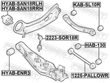 Febest 1225-PALLOWR Rear Lower Transverse Link