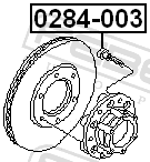 Febest 0284-003 Wheel Stud