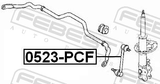 Febest 0523-PCF Front Stabilizer Link / Sway Bar Link