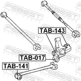 Febest TAB-017 Rear Knuckle Bushing