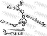 Febest TAB-137 Bushing, Rear Trailing Arm
