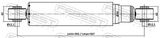 Febest 10110-001R Rear Shock Absorber Gas.Twin Tube