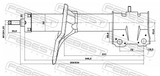 Febest 04665579F Front Shock Absorber
