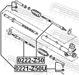 Febest 0222-Z50 Steering Tie Rod