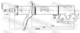 Febest 04660882FR Shock Absorber Front Right