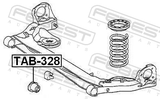 Febest TAB-328 Rear Crossmember Bushing