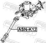 Febest ASN-K12 Intermediate Steering Shaft