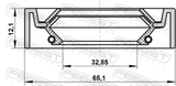 Febest 95IDS-34651212X Drive Shaft Oil Seal 32.85X65.1X12.1X12.1