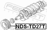 Febest NDS-TD27T Crankshaft Pulley TD25/TD27/QD32