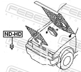 Febest ND-HD Bumper Hood