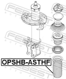 Febest OPSHB-ASTHF Front Shock Absorber Boot