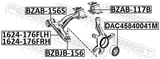 Febest 1624-176FLH Left Front Arm