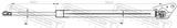 Febest 01117-010RH Tailgate Gas Strut Right