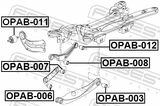 Febest OPAB-003 Bushing, Rear Transverse Arm