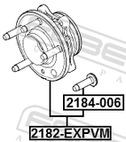 Febest 2182-EXPVM Wheel Hub