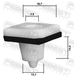 Febest 88570-190 Retainer Clip