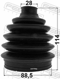 Febest 1417-ACT Boot Outer CV Joint Kit 88.5X114X28