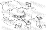 Febest BZM-164F Front Engine Mount (Hydro)