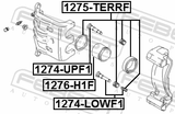 Febest 1274-LOWF1 Front Caliper Slide Pin