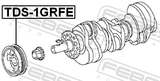 Febest TDS-1GRFE Crankshaft Pulley 1GRFE