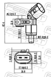 Febest 23606-003 ABS Sensor Front Right