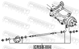 Febest CRSB-004 Bushing Rear Lateral Control Rod