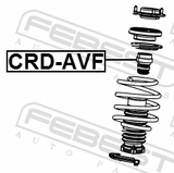 Febest CRD-AVF Front Shock Absorber Jounce Bumper