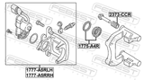 Febest 1777-A5RRH Rear Right Brake Caliper Assembly