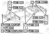 Febest TSB-123 Frame Cushion