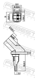 Febest 21606-001 ABS Sensor Front