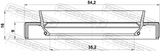 Febest 95HBY-37540916C Drive Shaft Oil Seal 35.2X54.25X9X16