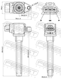 Febest 04640-005 Ignition Coil
