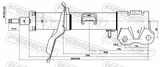 Febest 04660881FL Shock Absorber Front Left