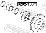 Febest 0282-T30F Front Wheel Hub